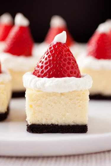 Papai noel comestível bolo morango e nata