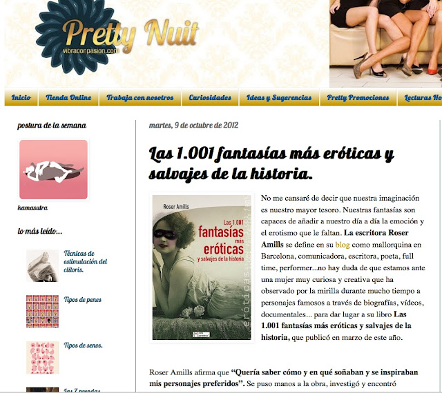 PRETTY NUIT | Las 1.001 fantasías más eróticas y salvajes de la historia - Roser Amills, escritora mallorquina