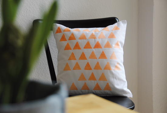 binedoro Blog, Kissen, bedrucken, Dreiecke, DIY binedoro Blog, Kissen, bedrucken, Dreiecke, DIY