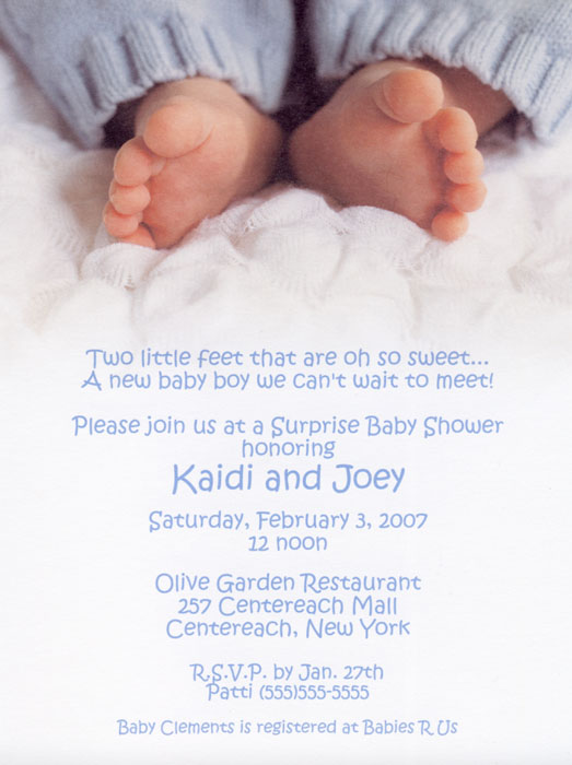 Baby Show Invites