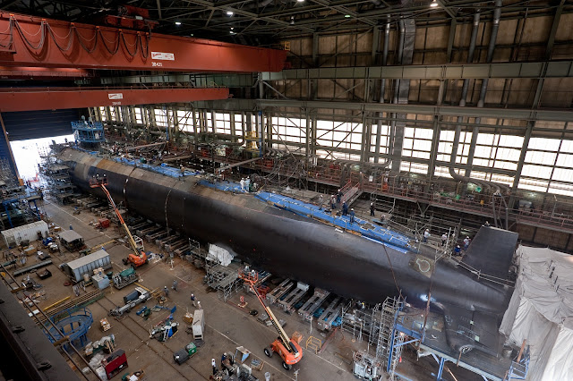 The vessel itself will be seaworthy by 2021, Mabus estimated Virginia class SSN under construction
