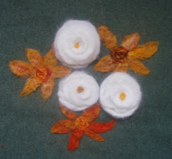 Sew Stitch Knit Needle Felting on Wool Fabric