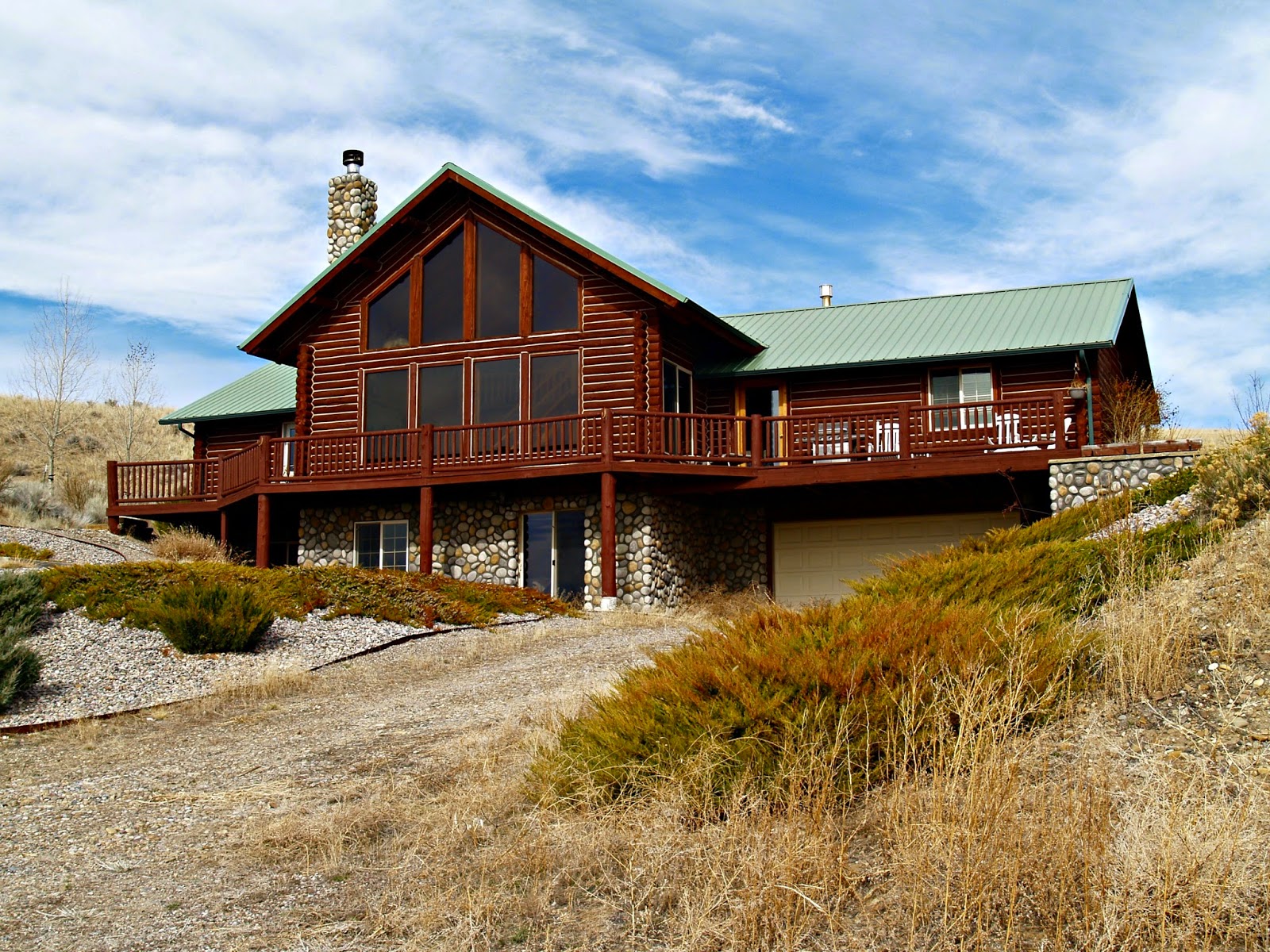 Ennis Montana Real Estate Custom Log Home in Twin Bridges Montana