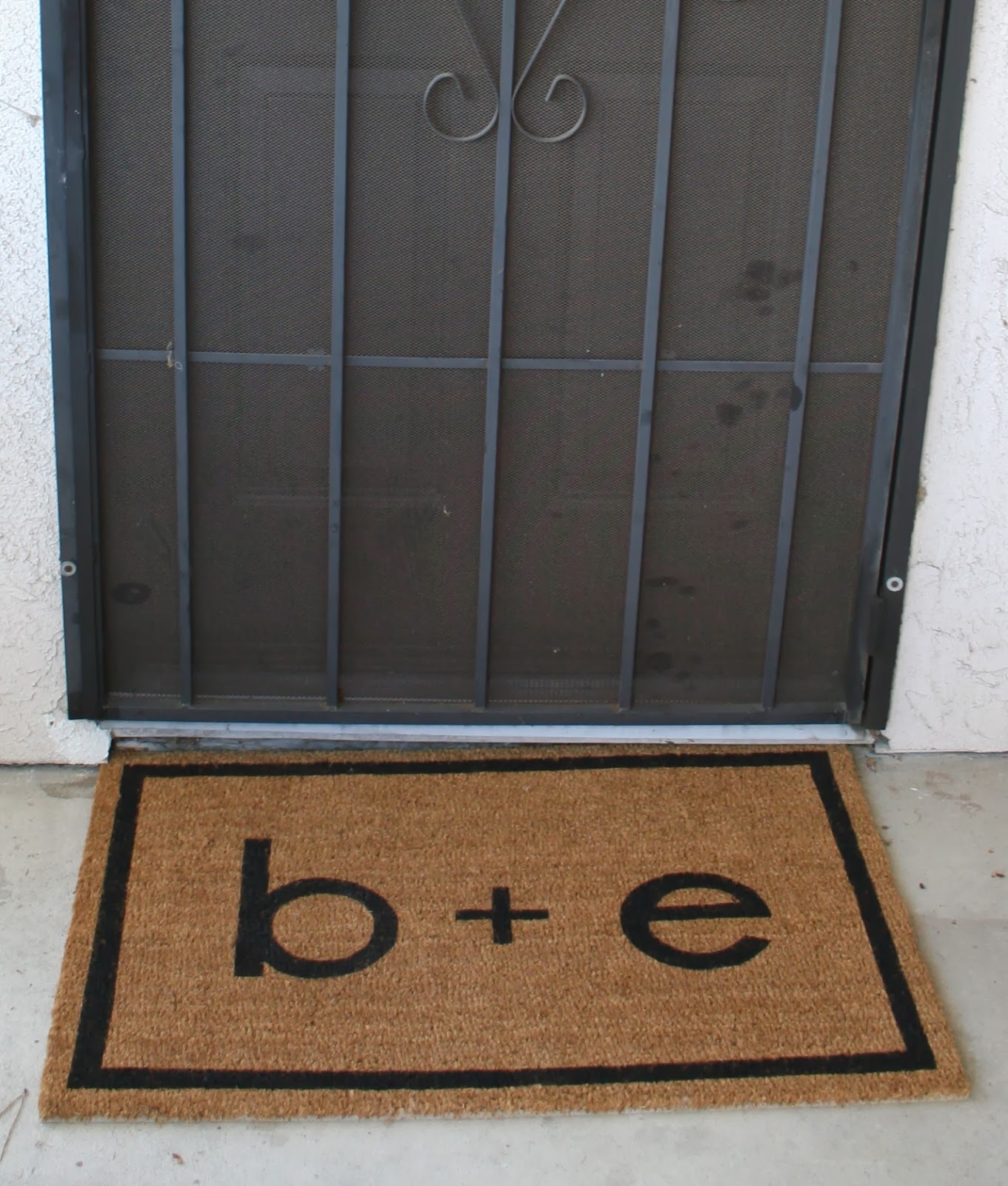 Just A Darling Life diy. personalized doormat