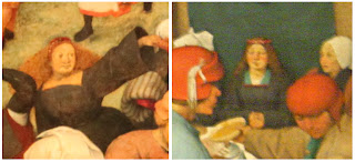 Close-up of Brides in Bruegel's paintings