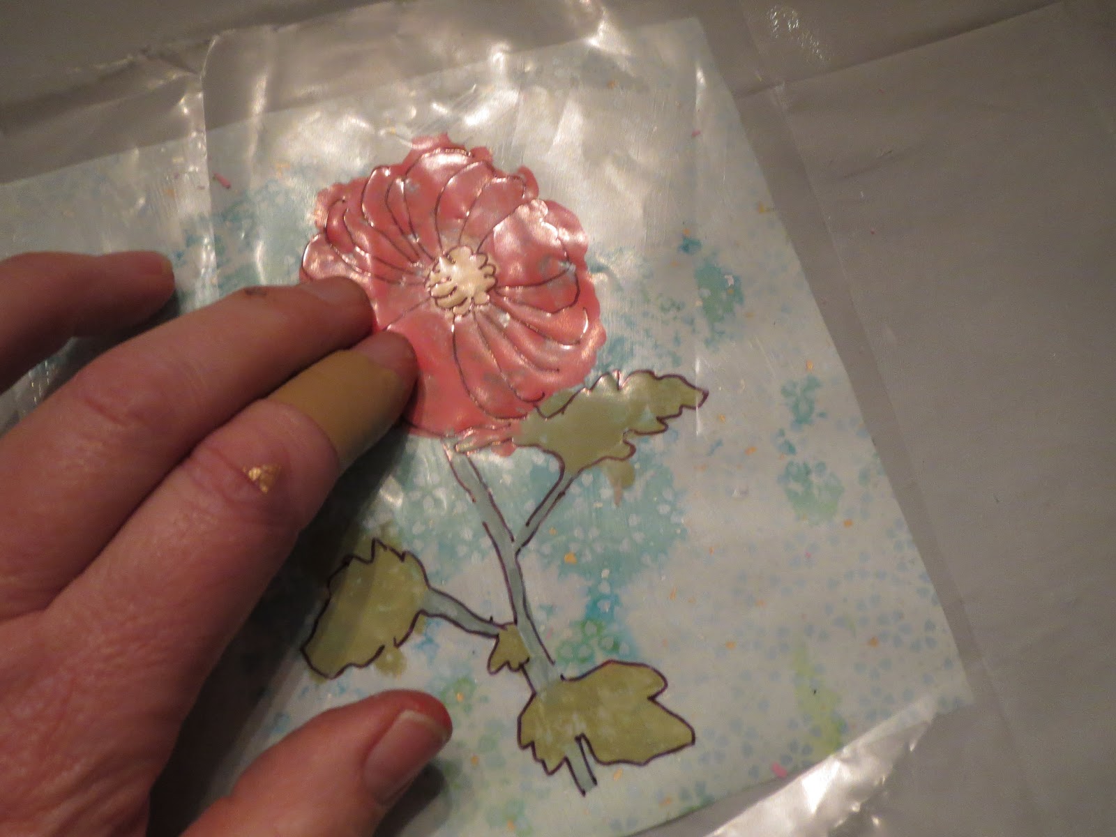 Creative Expressions Paint Transfer Technique