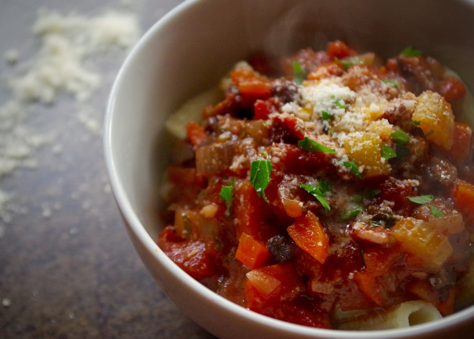 Pasta with GibletMushroom Sauce