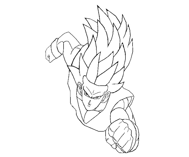 Father Son Kamehameha Gohan Coloring Coloring Pages