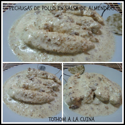 Pechugas De Pollo En Salsa De Almendras
