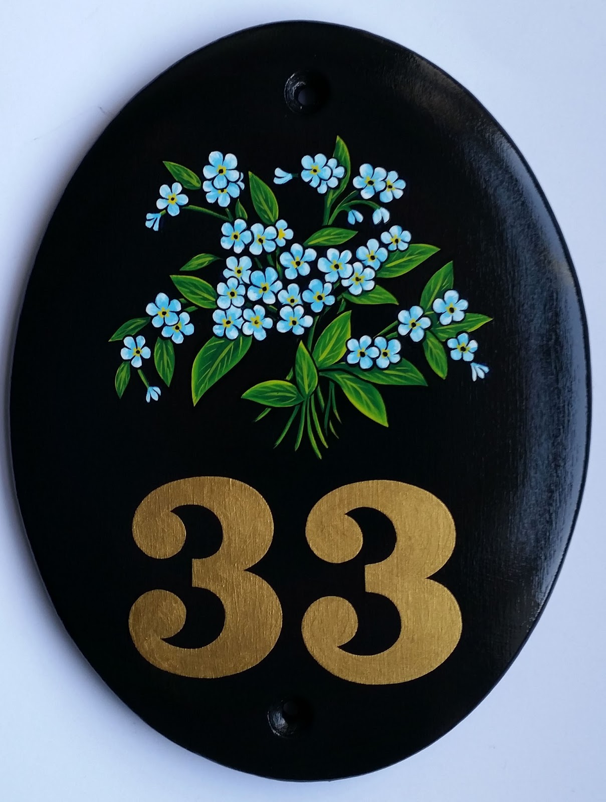 Hand Painted House Signs by Ceramic Art Traditional Hand Painted House