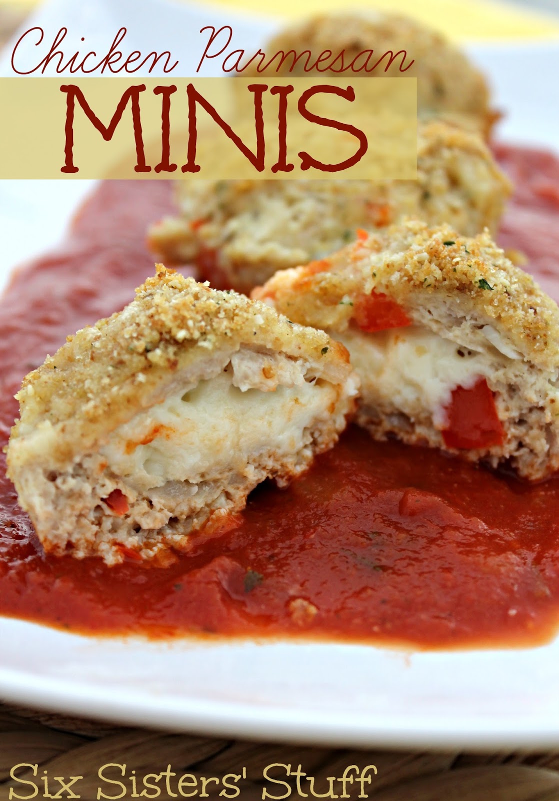 Chicken Parmesan Minis Six Sisters' Stuff