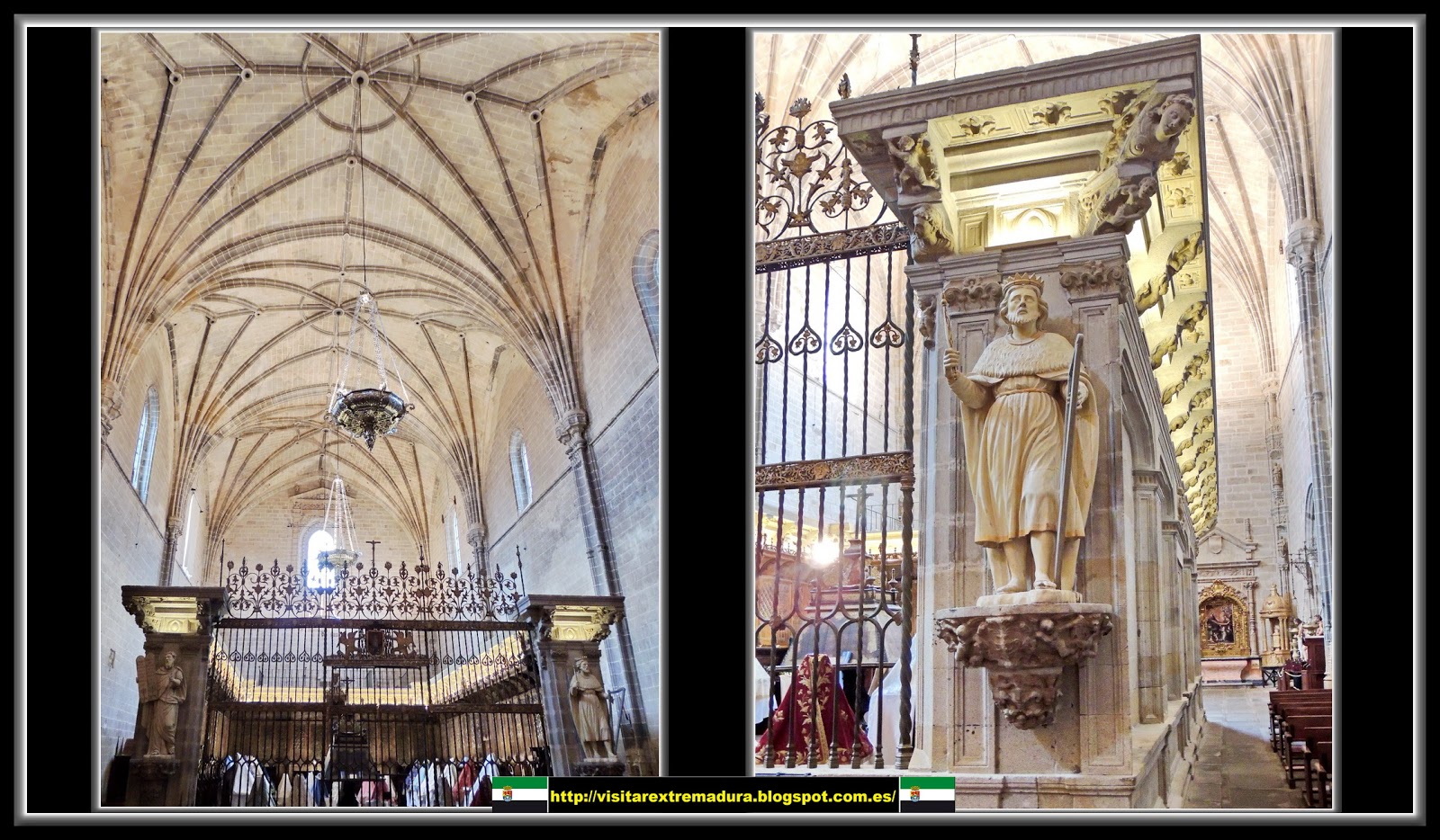 Coria. Catedral. Coro y Rey David (Der.)