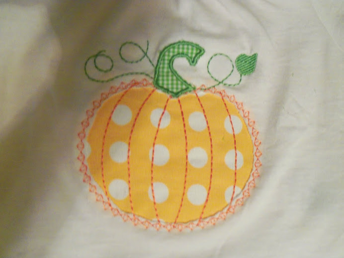 Pumpkin reverseable applique
