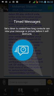 timed message bbm