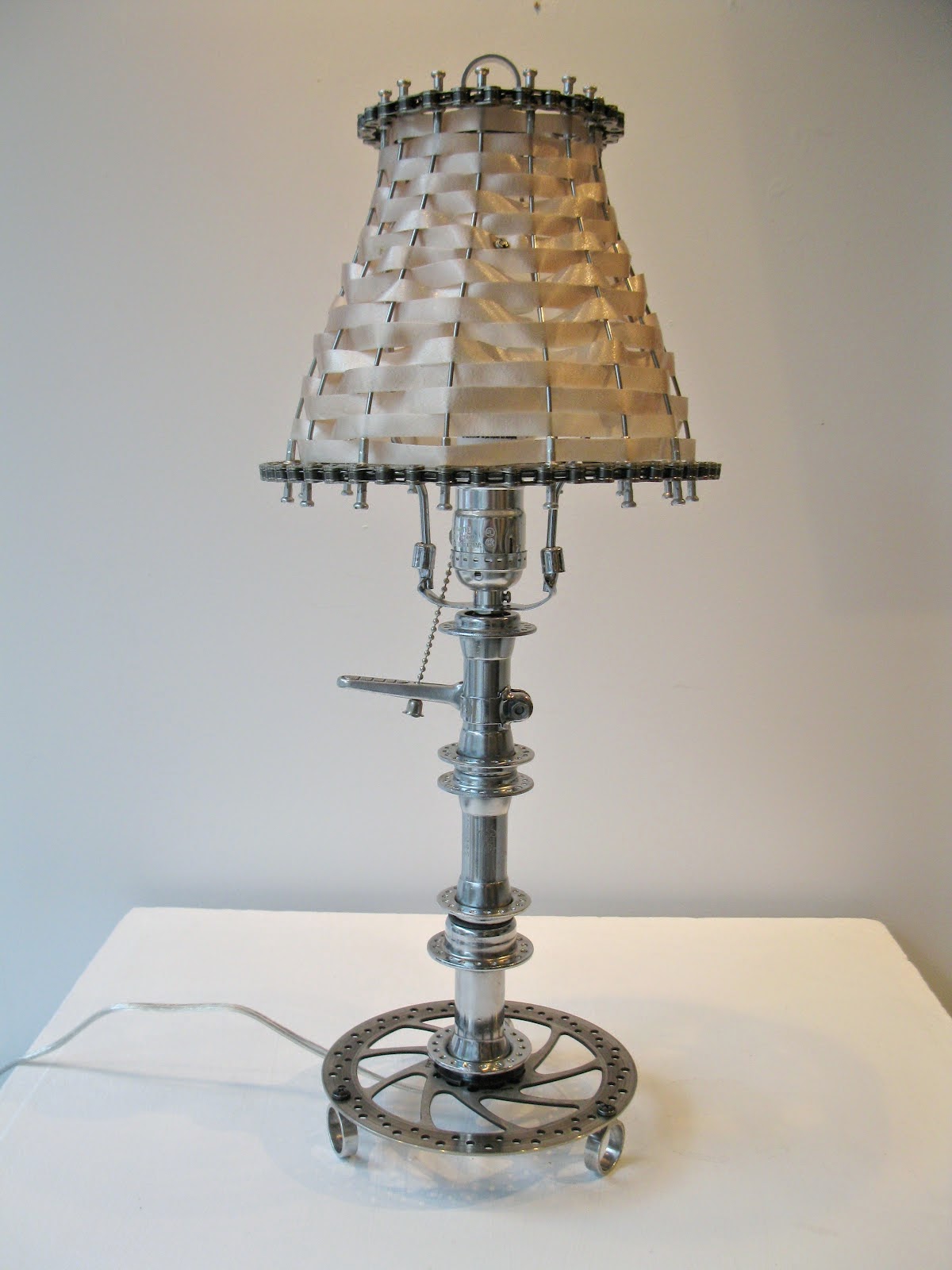 The Art Of UpCycling Lamps Made From Bicycle Parts Really Cool Lamps