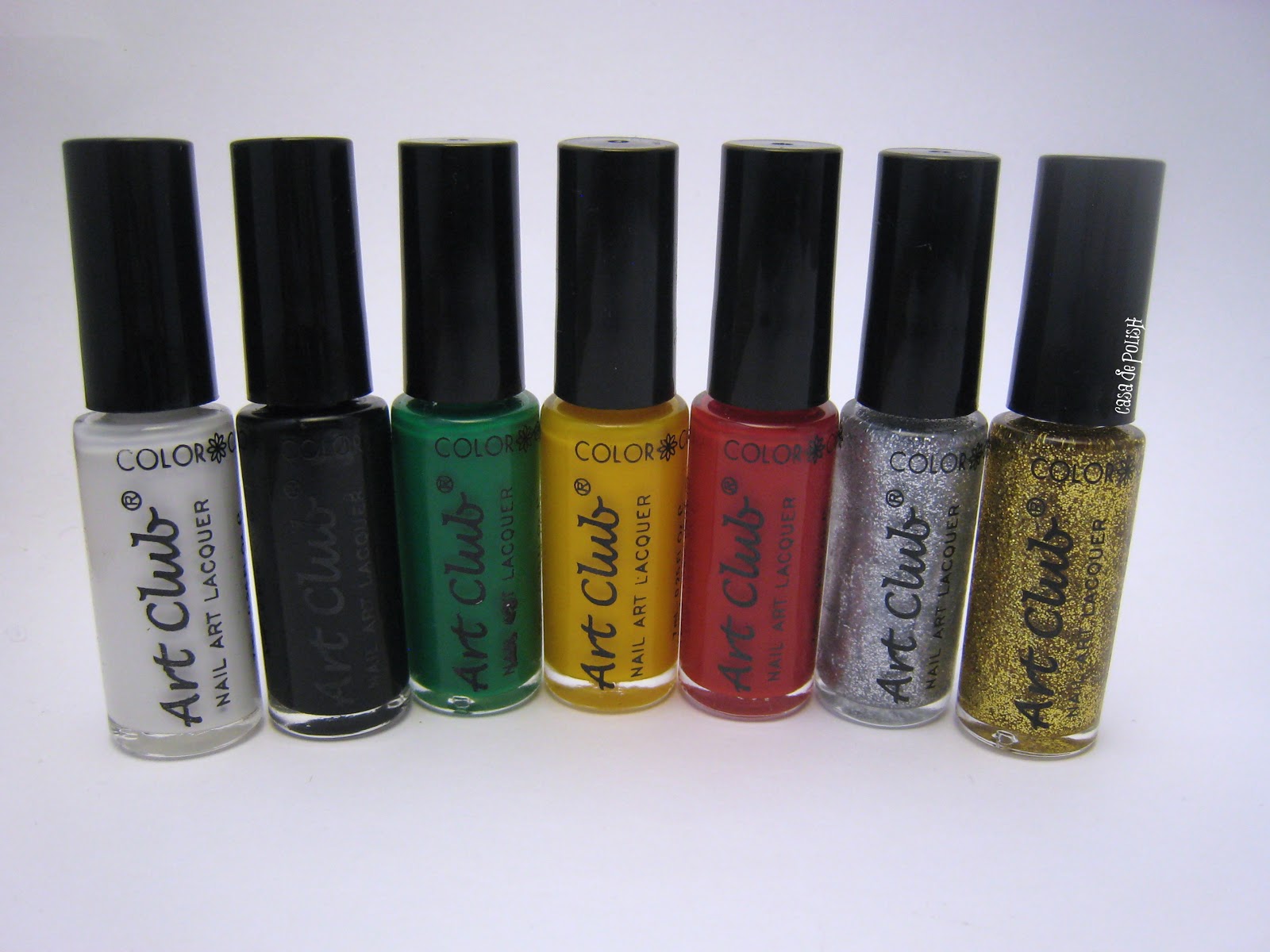 Casa De Polish Nail Swatches Color Club Art Nail Polish Swatches Color Club Art Primaries Collection