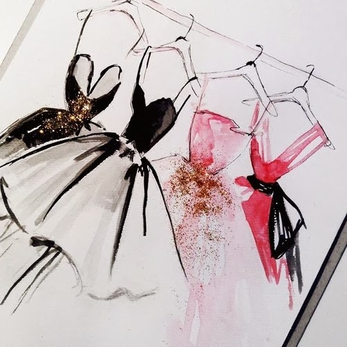 Vestidos dress illustration