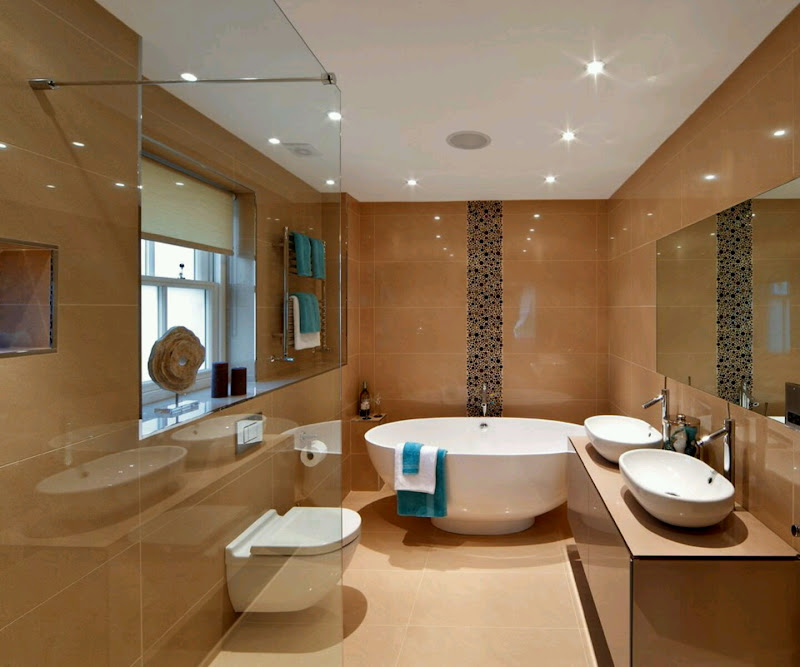 Luxury modern bathrooms designs decoration ideas. title=