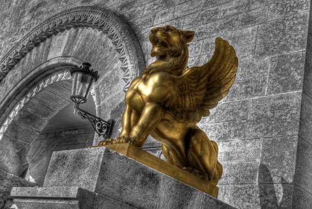photo lion bronze, traitement hdr statue, photo fabien monteil