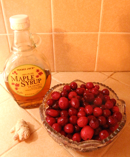 Cranberries, Maple Syrup, Ginger