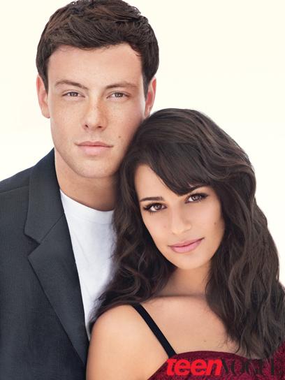 Lea+michele+and+cory+monteith+kiss