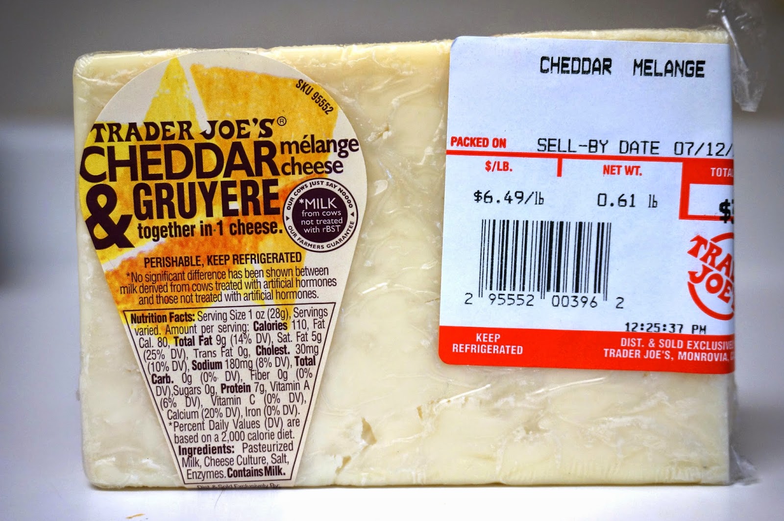 Exploring Trader Joe's Trader Joe's Cheddar & Gruyere Melange Cheese