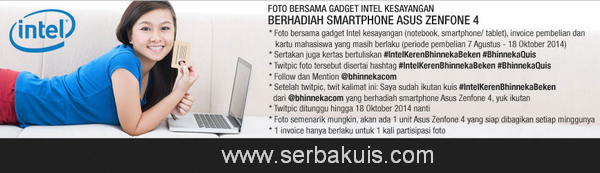 Kontes Twitpic Gadget Intel Berhadiah ASUS Zenfone 4 per Minggu