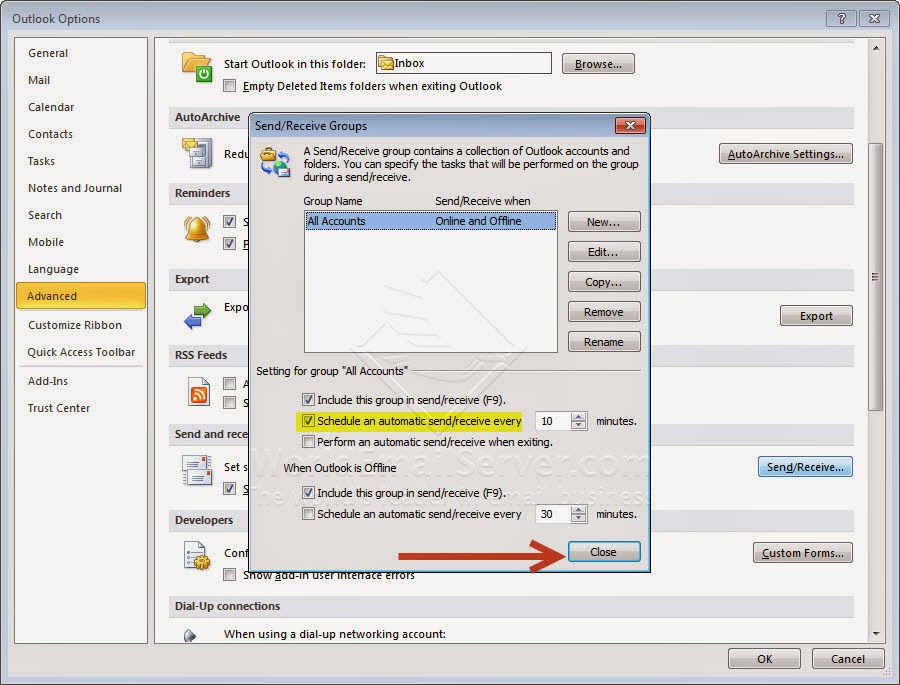 Technology Land Co., Ltd. [Outlook] วิธีการใช้ Send/Receive All Folders