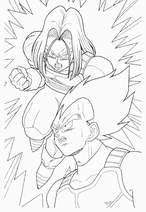 BAÚ DA WEB: Desenhos de Dragon Ball Z para colorir, pintar, imprimir DRAGON- BALL-Z