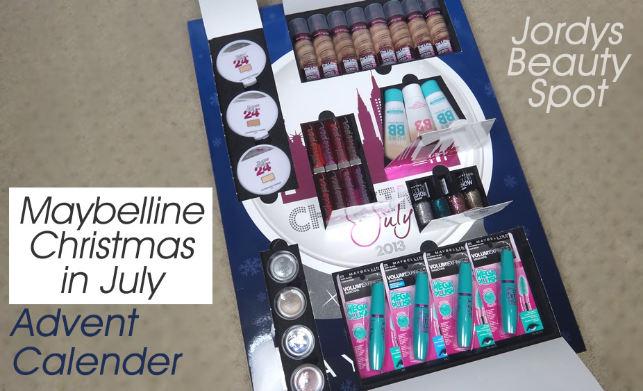 Jordy's Beauty Spot MAYBELLINE CHRISTMAS IN JULY ADVENT CALENDER ♥ ALL