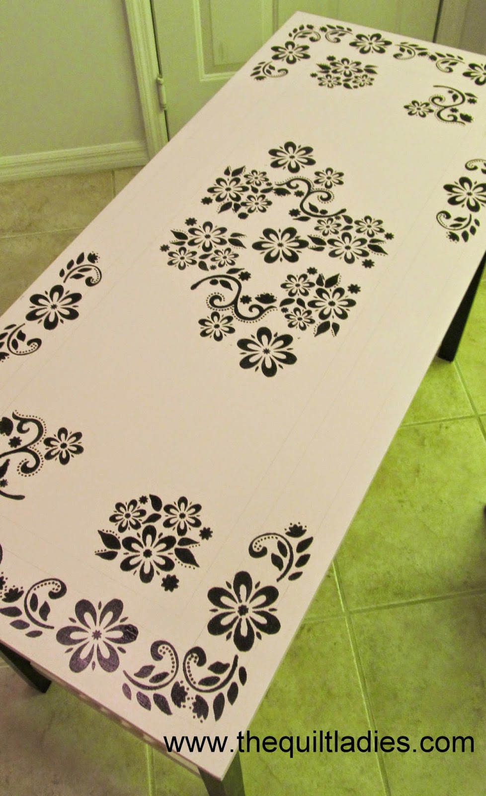 stencil a table how to