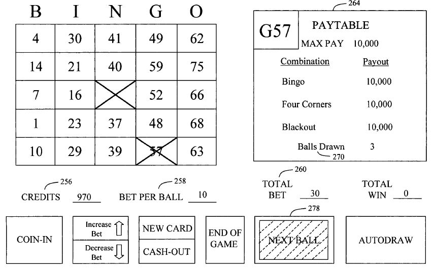 U.S. Patent No. 7,727,064 Interactive bingo gaming system and method