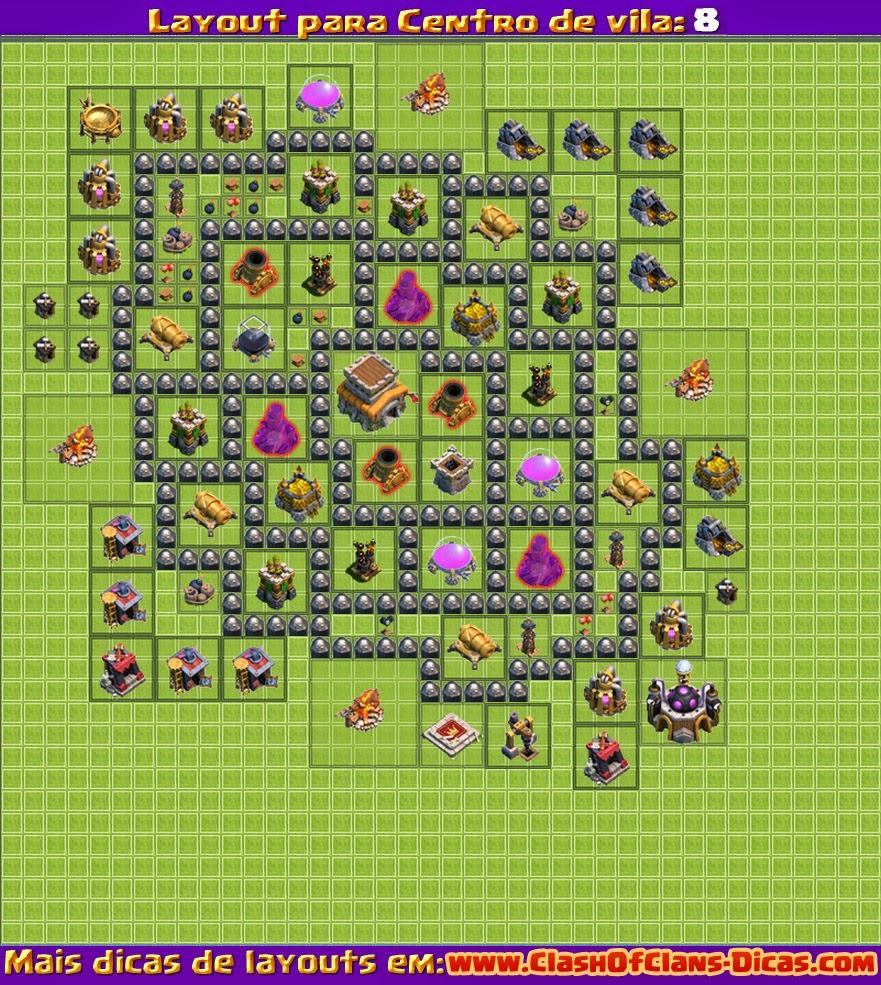 Layout Clash Cv 8 | melhores layouts para clash of clans centro de vila n 237 vel Layout Clash Cv 8 | melhores layouts para clash of clans centro de vila n 237 vel