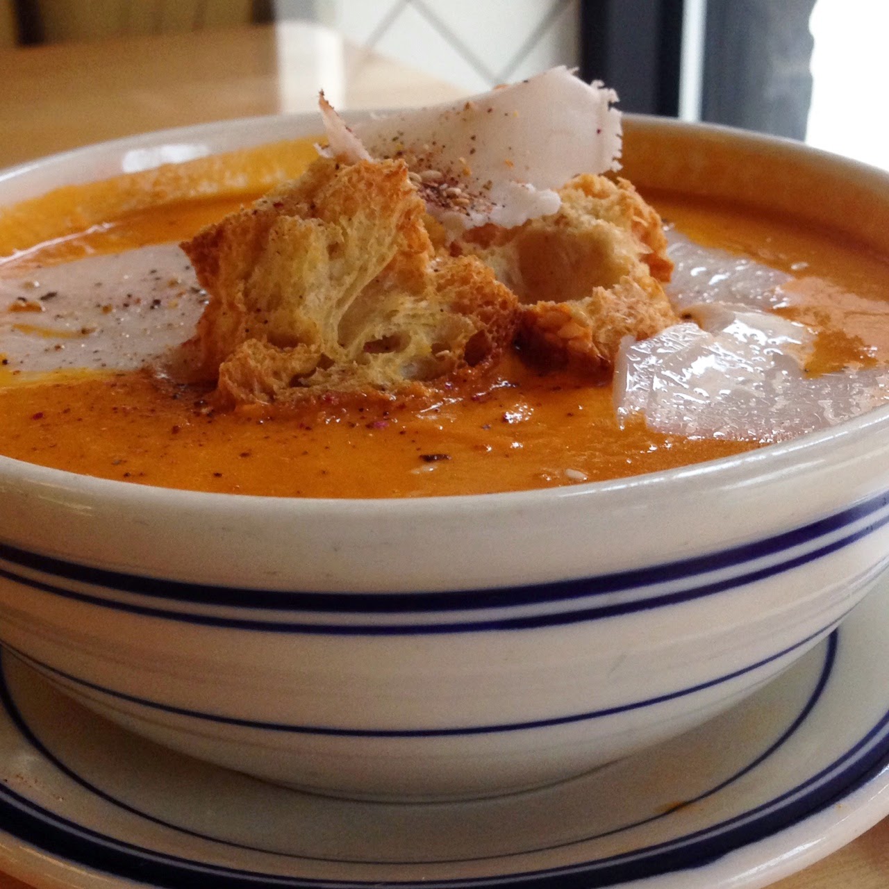 A Girl & Her Food MeatlessMonday Tomato Fennel Bisque at Publican