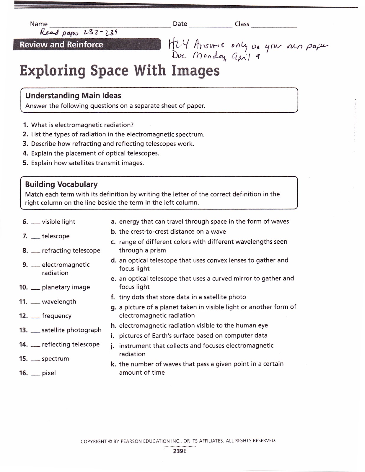 worksheet Glencoe Worksheet Answers glencoe science note taking worksheet answers dr gaydens earth space honors class answers