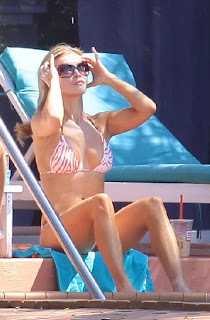Joanna Krupa Zebra Bikini Miami