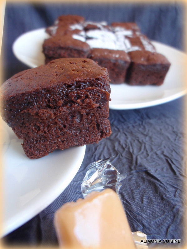 Entra en mi Cocina Minis Brownies nuecescaramelos a la flor de sal