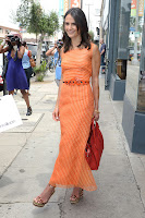 Jordana Brewster orange dress