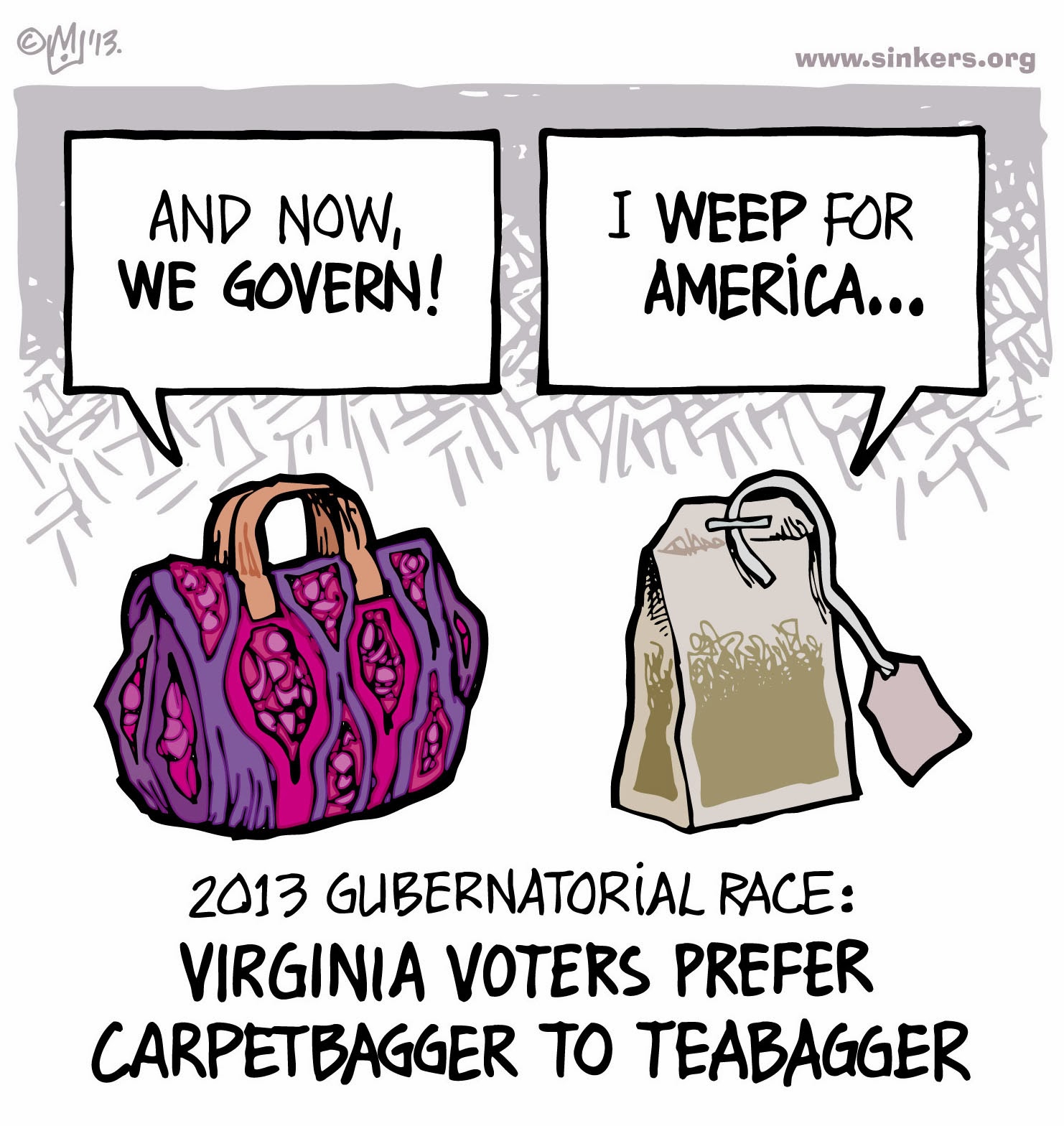 ComicsDC Flugennock's "Carpetbagger Defeats Teabagger"