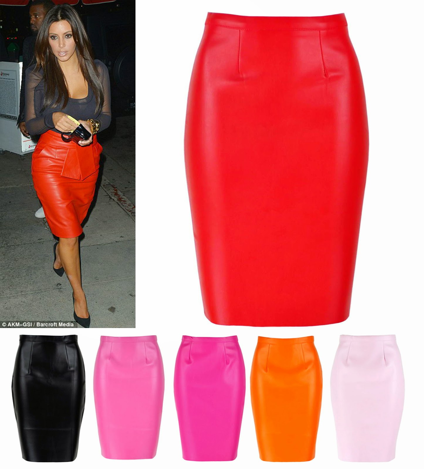 Get the look celeb leather skirts Get the look celeb leather skirts