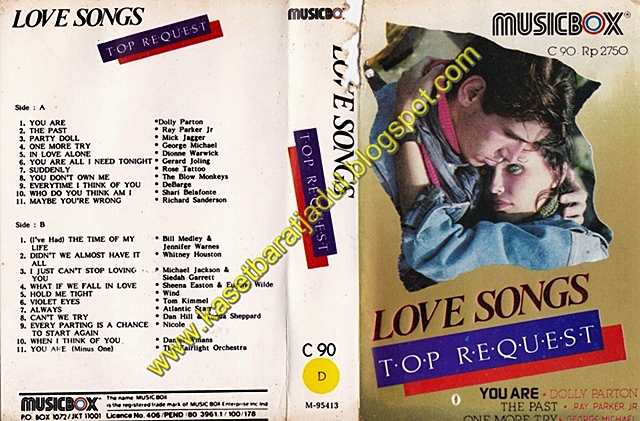 Kaset Barat Jadul Kabar Dul Love Songs Top Request Music Box