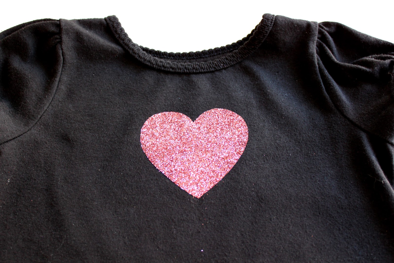 creatively christy DIY Glitter Heart TShirt