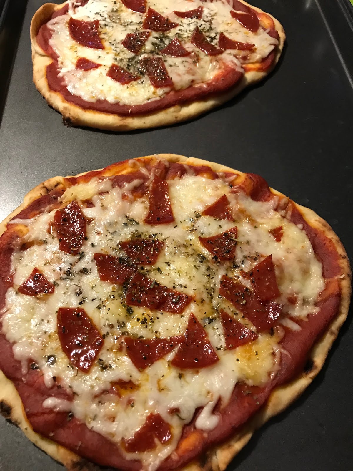 Pizza with Aldi Naan Crust