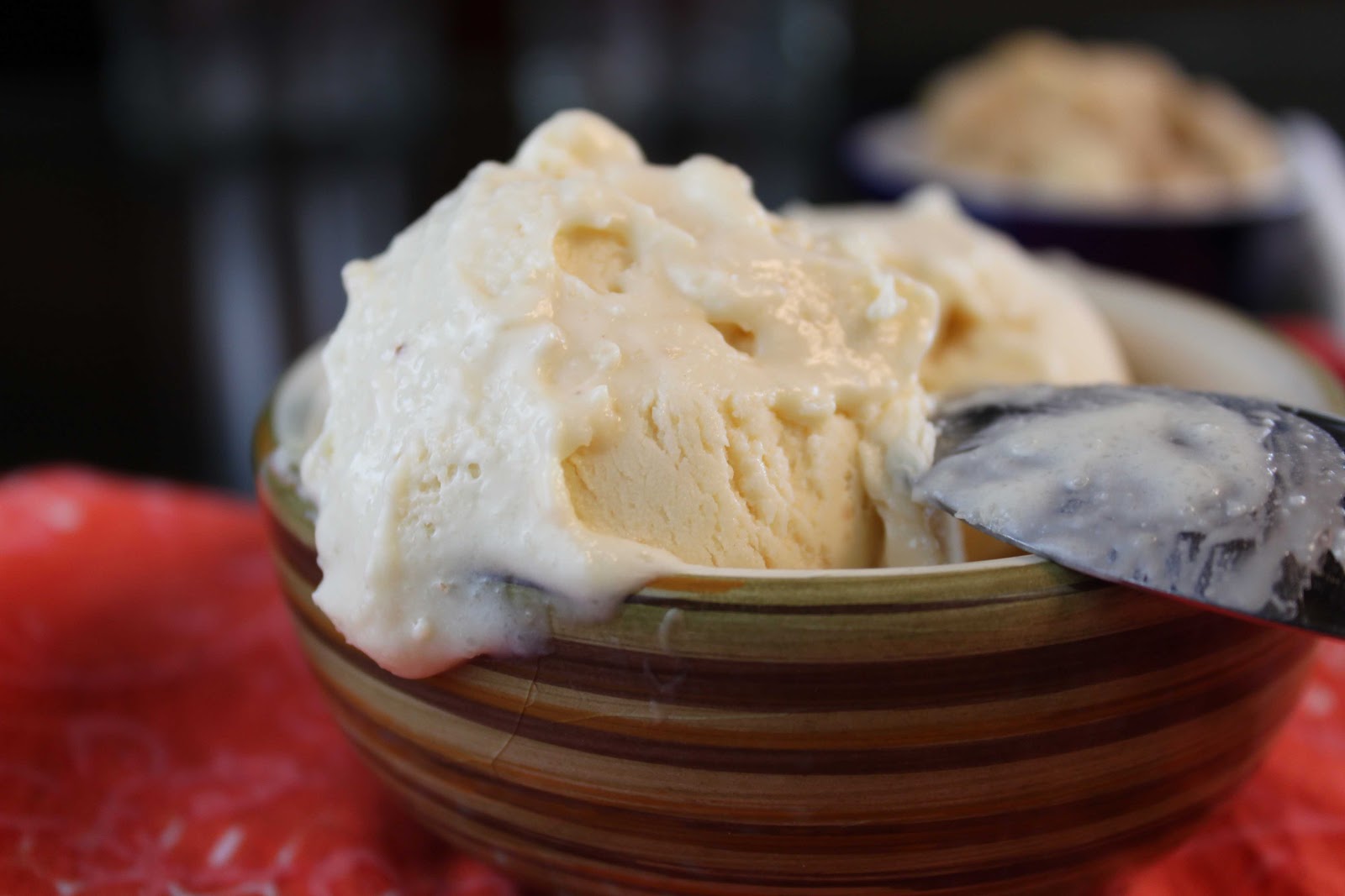 Fat and Happy Blog Toasted Macadamia Nut and White Chocolate Ice Cream