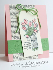 Stampin' Up! Love is Kindness Tag Card with Blendabilities #stampinup #occasions www.juliedavison.com