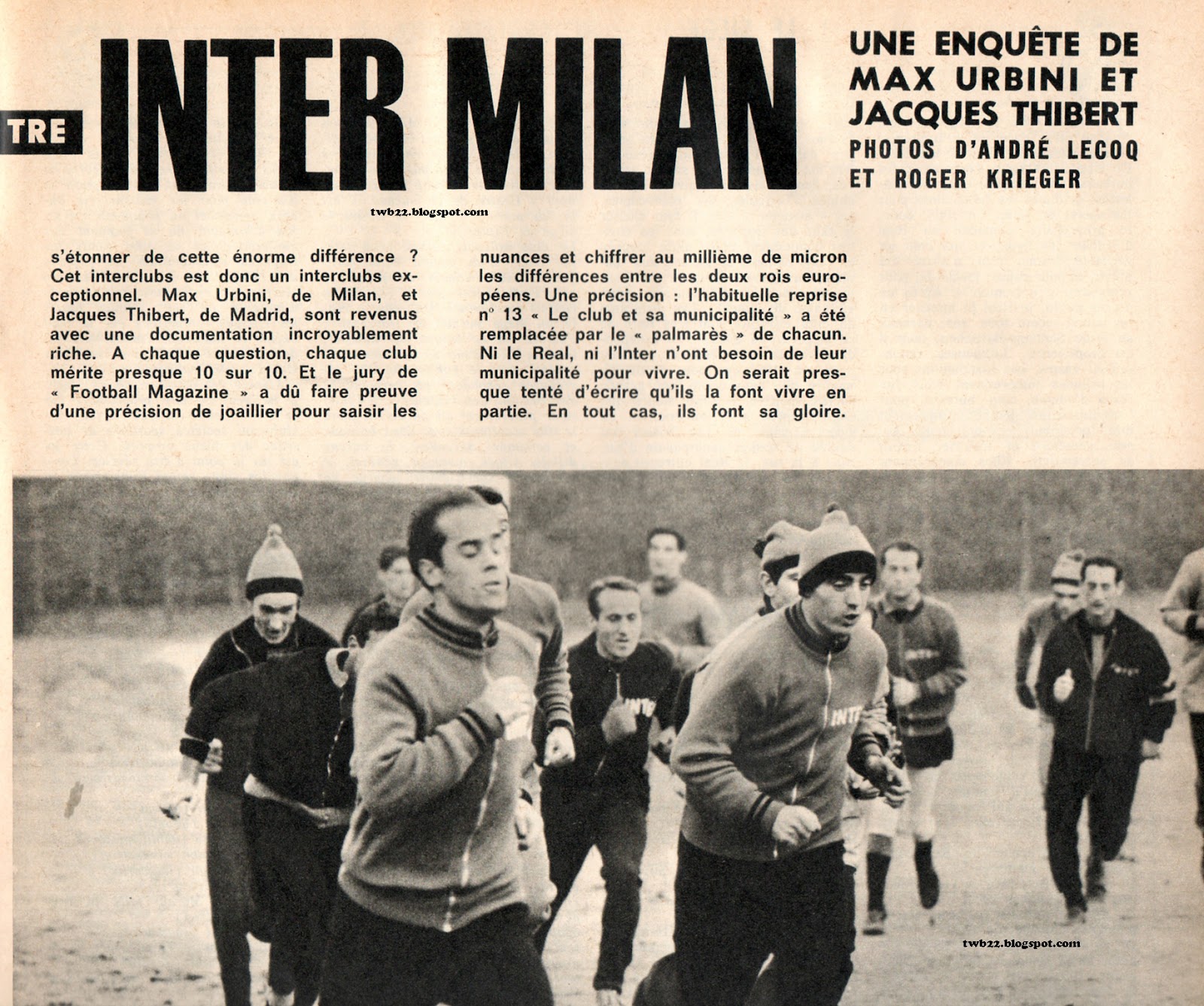 FRITZ THE FLOOD European Cup 1966 1967 Real Madrid Inter Milan