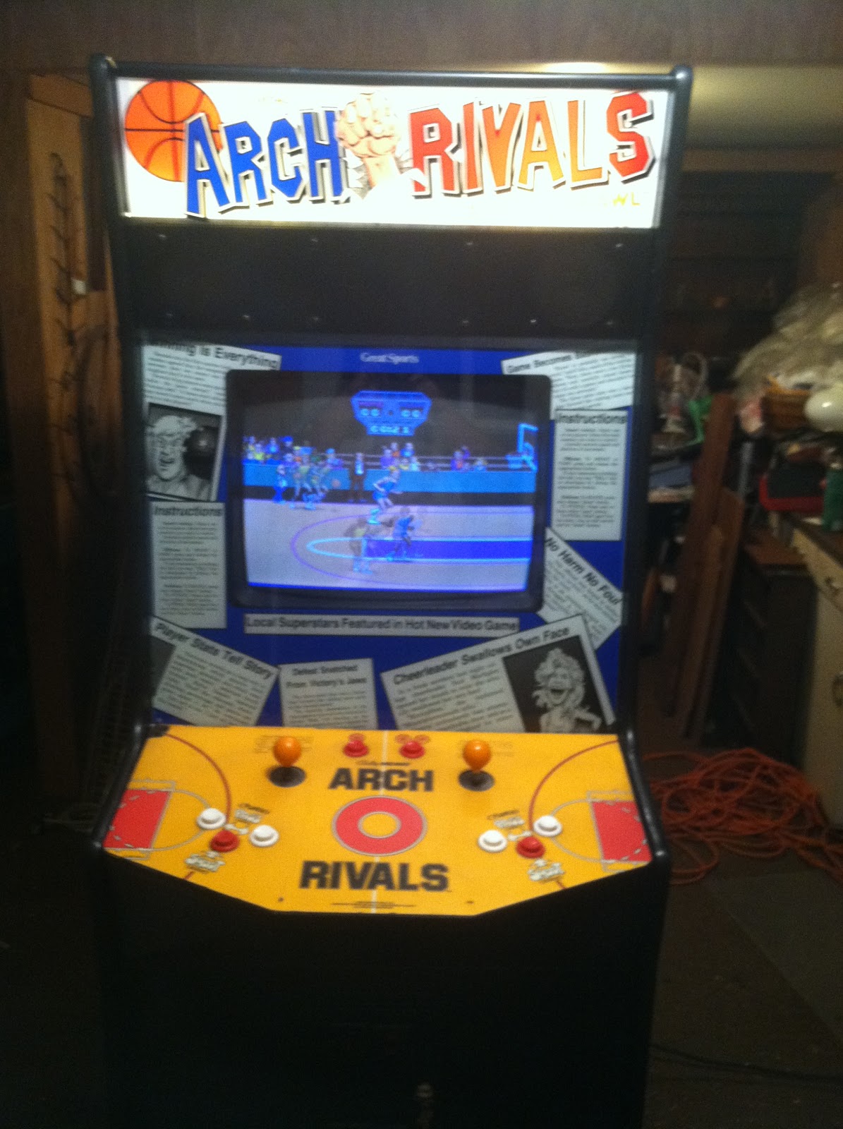 Carolina Arcades Arch Rivals Arcade Machine Available sold!