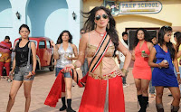 Lakshmi rai navel show in item song