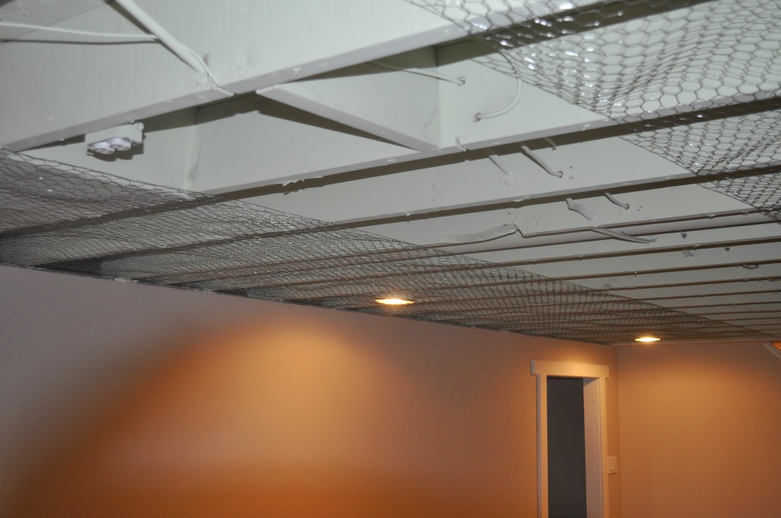 Carri Us Home Painting a Basement Ceiling