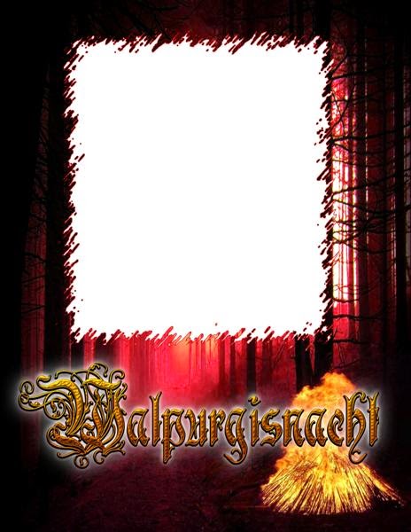 Marco para fotos con motivo del Walpurgisnacht